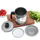 Oil Fryer Cooker with Stainless Steel Fine Mesh With Lid Iron Cooking Oil Filter With Handle For Kitchen
