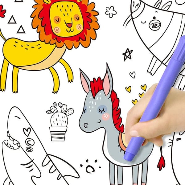 3 Meter Extra-Long Graffiti Drawing Roll — Creative Wall Art Paper for Kids With 10 Color